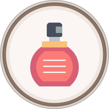 Perfume Flat sticker. Vector Illustration For Web Use