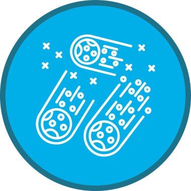 Meteor Hattı çoklu daire. Web Kullanımı için Vektör İllüstrasyonu