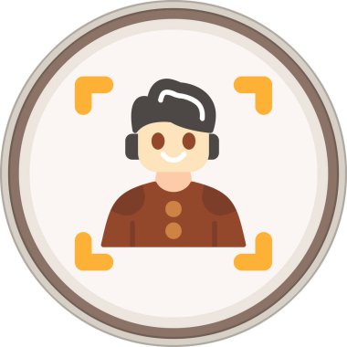 Özel Kullanıcı Rolleri Düz Etiketi. Web Kullanımı için Vektör İllüstrasyonu