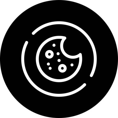 Kurabiye Hattı ters dönmüş çember. Web Kullanımı için Vektör İllüstrasyonu