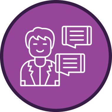 Danışmanlık Hattı çoklu daire. Web Kullanımı için Vektör İllüstrasyonu