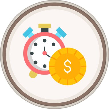 Flat Para etiketi. Web Kullanımı için Vektör İllüstrasyonu