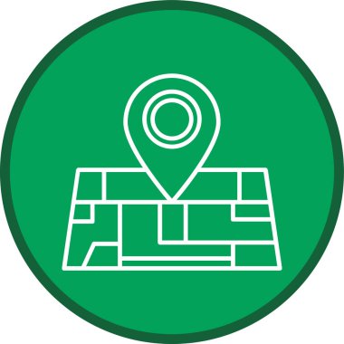 Map Line multi circle. Vector Illustration For Web Use