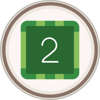 İki tane düz çıkartma. Web Kullanımı için Vektör İllüstrasyonu