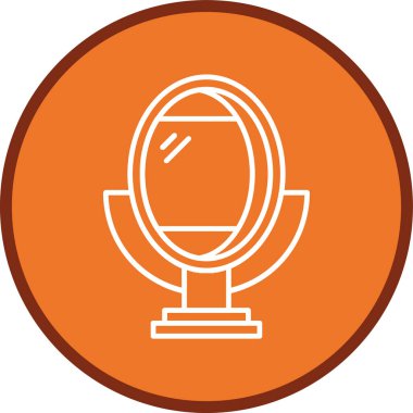 Ayna Hattı çoklu dairesi. Web Kullanımı için Vektör İllüstrasyonu