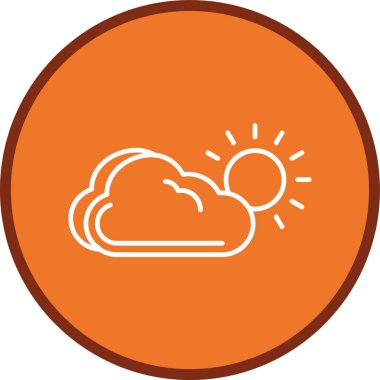 Meteoroloji Hattı çoklu daire. Web Kullanımı için Vektör İllüstrasyonu