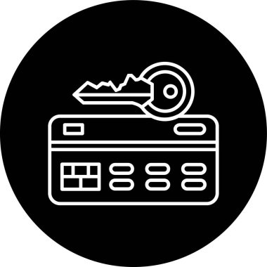 Kredi kartı hattı ters çevrilmiş. Web Kullanımı için Vektör İllüstrasyonu