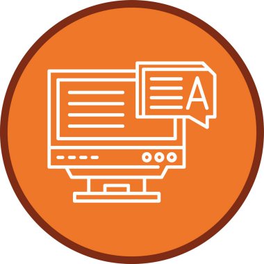 Yanıt Satır çoklu daire. Web Kullanımı için Vektör İllüstrasyonu