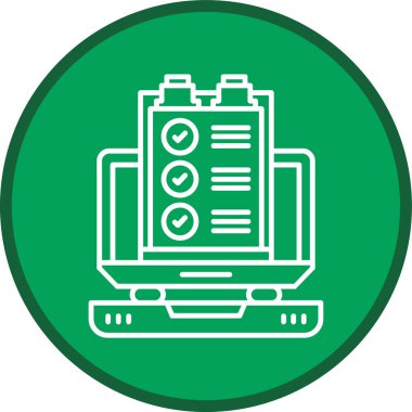 Online Survey Line multi circle. Vector Illustration For Web Use