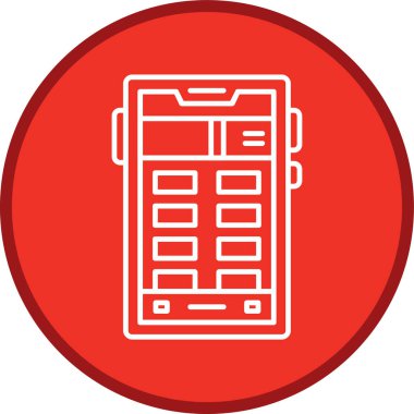 Smartphone Line multi circle. Vector Illustration For Web Use