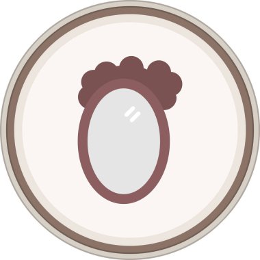 Çerçeve düz çıkartması. Web Kullanımı için Vektör İllüstrasyonu