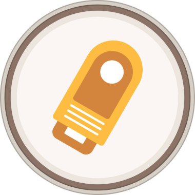 Balmumu yassı çıkartma. Web Kullanımı için Vektör İllüstrasyonu