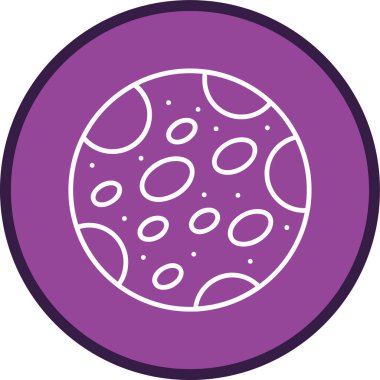 Ay Hattı çok daireli. Web Kullanımı için Vektör İllüstrasyonu