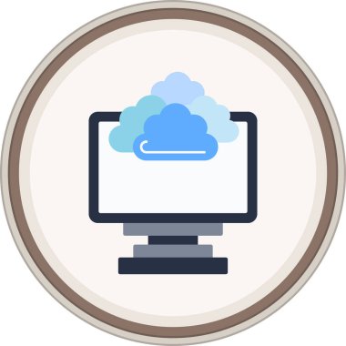 Meteorology Flat sticker. Vector Illustration For Web Use