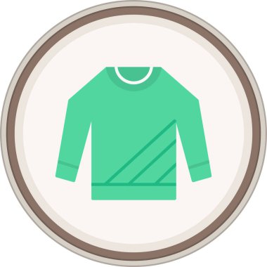 Shirt Flat sticker. Vector Illustration For Web Use