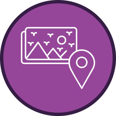 Resim çizgisi çoklu daire. Web Kullanımı için Vektör İllüstrasyonu