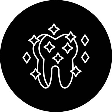 Whitening Line inverted circle. Vector Illustration For Web Use