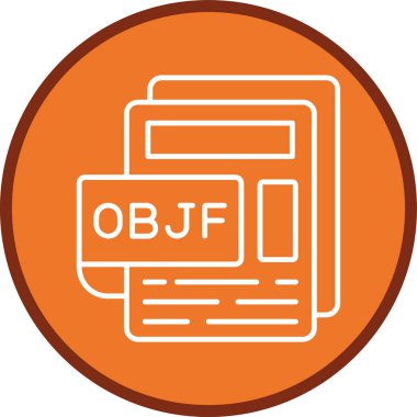 OBJF Dosya Hattı çoklu daire. Web Kullanımı için Vektör İllüstrasyonu