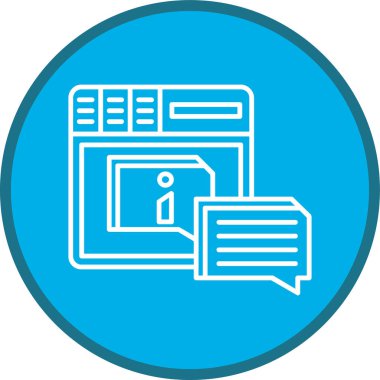 Bilgi Hattı çoklu daire. Web Kullanımı için Vektör İllüstrasyonu