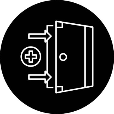 Çıkış çizgisi ters çevrilmiş. Web Kullanımı için Vektör İllüstrasyonu