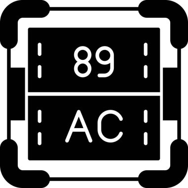 Aktinyum. Web Kullanımı için Vektör İllüstrasyonu