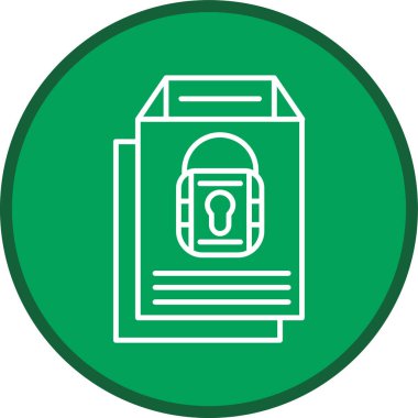 Encrypted Data Line multi circle. Vector Illustration For Web Use