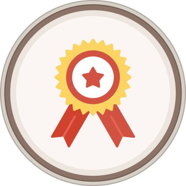 Badge Flat sticker. Vector Illustration For Web Use
