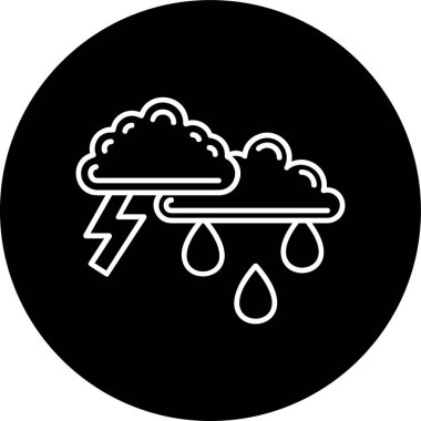 Bulut Hattı ters dönmüş daire. Web Kullanımı için Vektör İllüstrasyonu