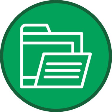 Folder Line multi circle. Vector Illustration For Web Use