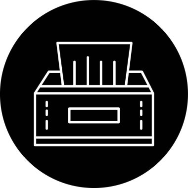 Silme Çizgisi ters çevrilmiş daire. Web Kullanımı için Vektör İllüstrasyonu