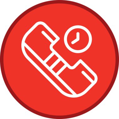 Çağrı süresi çizgisi çoklu daire. Web Kullanımı için Vektör İllüstrasyonu