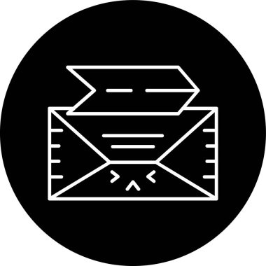 Important Line inverted circle. Vector Illustration For Web Use