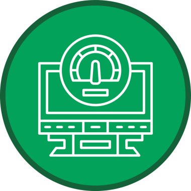 Performans Hattı çoklu daire. Web Kullanımı için Vektör İllüstrasyonu