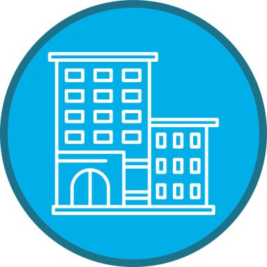 İnşaat Hattı çok daireli. Web Kullanımı için Vektör İllüstrasyonu