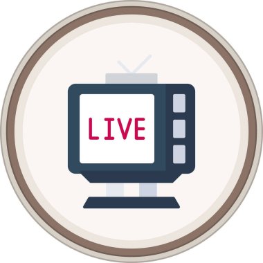 Canlı Düz çıkartma. Web Kullanımı için Vektör İllüstrasyonu