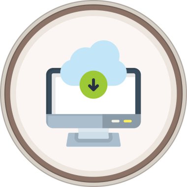 Düz çıkartma indir. Web Kullanımı için Vektör İllüstrasyonu