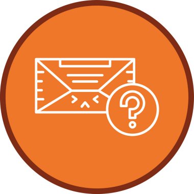 Question Line multi circle. Vector Illustration For Web Use