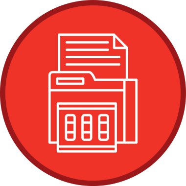 Dizin Satırı çoklu çember. Web Kullanımı için Vektör İllüstrasyonu