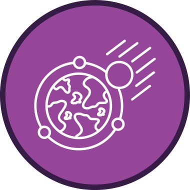 Meteor Hattı çoklu daire. Web Kullanımı için Vektör İllüstrasyonu