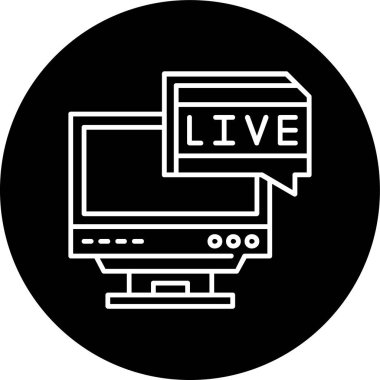 Canlı Sohbet Hattı ters dönmüş. Web Kullanımı için Vektör İllüstrasyonu