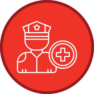 Muhafız Hattı çoklu daire. Web Kullanımı için Vektör İllüstrasyonu