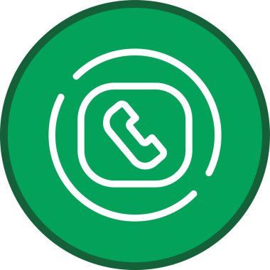 Square-phone Line multi circle. Vector Illustration For Web Use