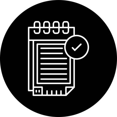 Notlar çizgisi ters çevrilmiş. Web Kullanımı için Vektör İllüstrasyonu