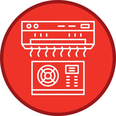 Klima Hattı çok daireli. Web Kullanımı için Vektör İllüstrasyonu