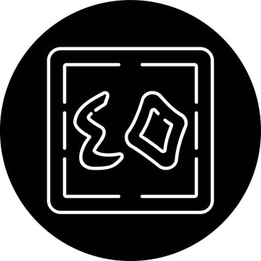 Arba'un Line inverted circle. Vector Illustration For Web Use