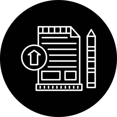 Hat ters çevrilmiş çemberi yükle. Web Kullanımı için Vektör İllüstrasyonu