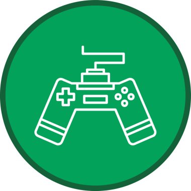 Oyun Pad Line çoklu daire. Web Kullanımı için Vektör İllüstrasyonu