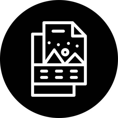 File-image Line inverted circle. Vector Illustration For Web Use