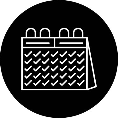 Busy Line inverted circle. Vector Illustration For Web Use