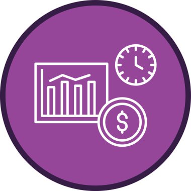 Analitik Hattı çok daireli. Web Kullanımı için Vektör İllüstrasyonu